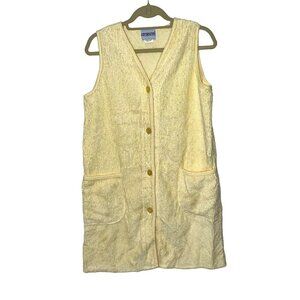 Crowntuft Womens Chenille Robe Size Medium M Vintage Cotton Blend Made In USA